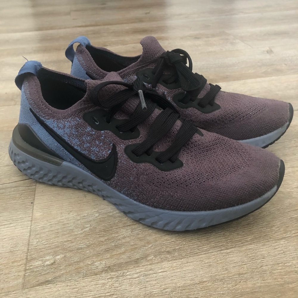 Nike Epic React Flyknit 2 GS Thunder Grey Blue AQ3243-012 Size 5.5Y Woman’s 7